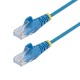 StarTech.com Cable de Red Ethernet CAT6 Delgado sin Enganches Azul de 5m